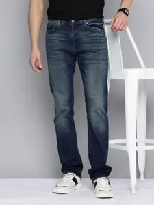 Levis Redloop Men 513 Slim Straight Fit Heavy Fade Stretchable Jeans