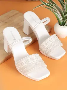 DressBerry Women Embellished Block Sandals