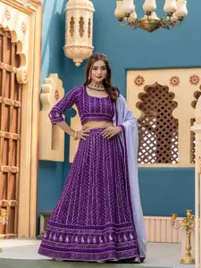 Jogmaya Fashion Embroidered Ready to Wear Lehenga & Unstitched Blouse With Dupatta