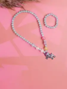 Jewelz Girls Unicorn Beaded Necklace and Bracelet