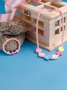 Jewelz Girls Artificial Beads Beaded Necklace Set