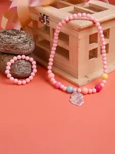 Jewelz Girls Unicorn Themed Beaded Necklace and Bracelet