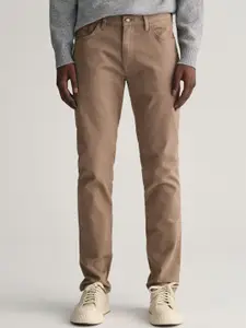 Gant Men Solid Slim Fit Mid-Rise Jeans