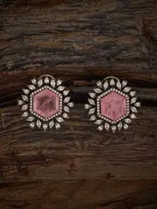 Kushal's Fashion Jewellery Rhodium-Plated Zircon Embellished Bridal Party Pendant Set