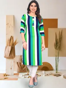 KETAKI FASHION Striped Round Neck Straight Kurta