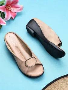 TRASE Women Wedge Peep Toes with Buckles