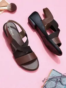 TRASE Women Open Toe Wedge Sandals