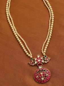JAYPORE Gold-Plated Pearls Necklace