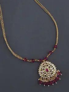 JAYPORE Gold-Plated Artificial Stones Necklace