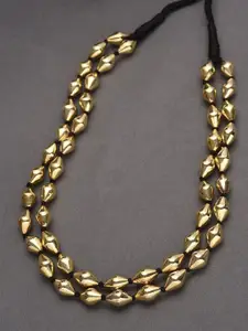 JAYPORE Silver Gold-Plated Layered Necklace