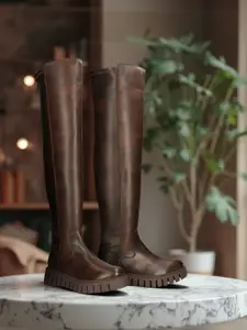 BAGATT Women Casual Block-Heeled Slouchy Boots