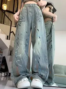 StyleCast x Revolte Women Straight Fit Light Fade Jeans