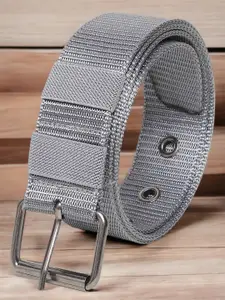 Provogue Men Textured Push Pin Belt