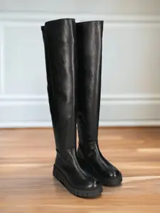 BAGATT Women Casual Block-Heeled Regular Boots