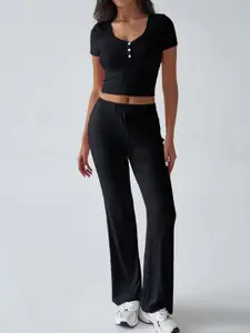 StyleCast x Revolte Round Neck Tops And Trousers
