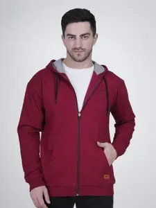 Polo Plus Men Printed Hooded Sweatshirt
