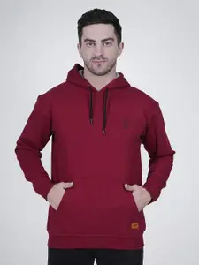 Polo Plus Men Printed Hooded Sweatshirt