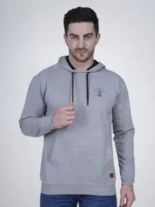 Polo Plus Men Printed Hooded Sweatshirt