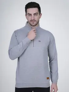 Polo Plus Men Mock Collar Sweatshirt