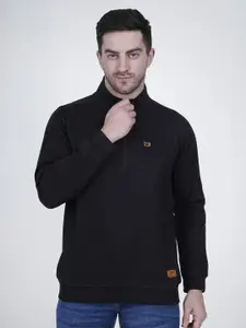 Polo Plus Men Cut And Sew Zip Collar Sweatshirt