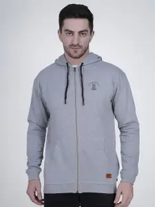 Polo Plus Men Printed Hooded Sweatshirt