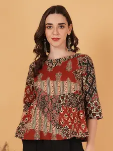 COTLAND FASHION Women Print Cotton Top