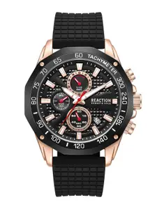 REACTION KENNETH COLE Men Textured Dial & Straps Analogue Watch KRWGO0069204