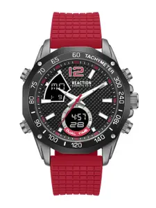 REACTION KENNETH COLE Men Textured Dial & Straps Analogue Watch KRWGP0069002