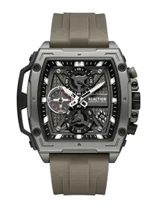 REACTION KENNETH COLE Men Dial & Textured Straps Analogue Watch KRWGO0070503