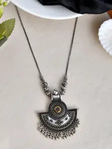 NAMAN ARTS Minimal Oxidised Necklace