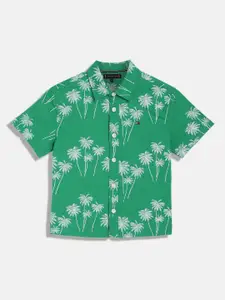 Tommy Hilfiger Boys Spread Collar Conversational Printed Cotton Casual Shirt