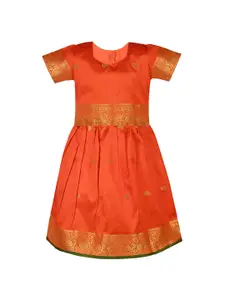 Wish Karo Girls Woven Design Ready to Wear Lehenga Choli