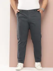 Thomas Scott Men Plus Size Smart Easy Wash Pure Cotton Chinos Trousers