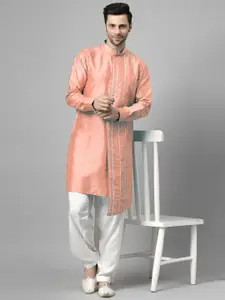 Utsav Fashion Embroidered High Slit Gotta Patti Kurta with Pyjama