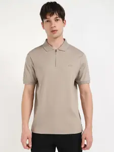 Calvin Klein Jeans Men Solid Polo Collar Cotton T-shirt