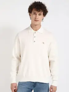 Calvin Klein Jeans Men Shirt Collar Pullover