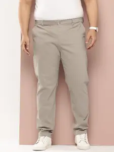 Thomas Scott Men Plus Size Smart Easy Wash Pure Cotton Chinos Trousers