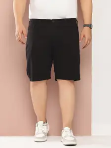 Thomas Scott Men Solid Mid Rise Regular Fit Cotton Chino Shorts