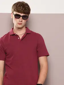 Kook N Keech Solid Polo Collar T-shirt