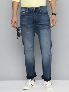 Levis Men 513 Slim Straight Fit Heavy Fade Stretchable Jeans