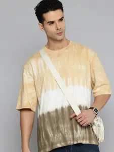 Levis Tie and Dye Drop-Shoulder Sleeves Pure Cotton Loose Fit T-shirt