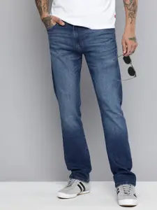 Levis Men 513 Slim Straight Fit Light Fade Stretchable Jeans