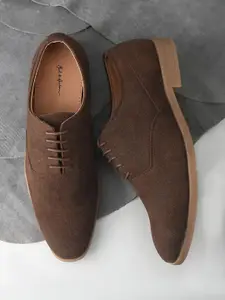 Mast & Harbour Men Lace-Up Suede Derbys