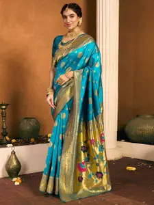 KALINI Woven Design Zari Paithani Saree