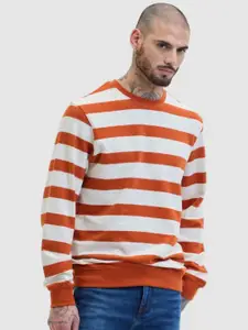 Snitch Men Striped Long Sleeves Pullover