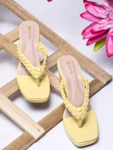 DIVASTRI Women Party Textured Wedge Sandals