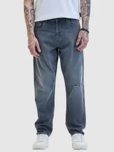 Snitch Men Comfort Relaxed Fit Low Distress Heavy Fade Stretchable Jeans