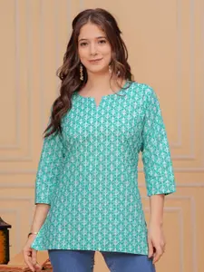MF ERA Women Floral Printed Pure Cotton Kurti