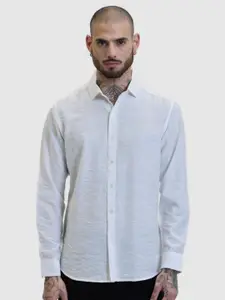 Snitch Men Solid Smart Fit Casual Shirt