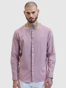 Snitch Men Smart Slim Fit Solid Pure Cotton Casual Shirt